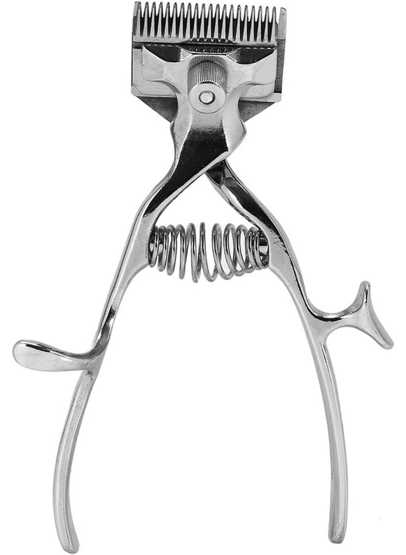 Manual Hair Clipper, Stainless Steel Portable Hand Push Hair Cutter and Trimmer Barber Tool for Men, Safe and Silent Operation for Home Haircuts - Image 1